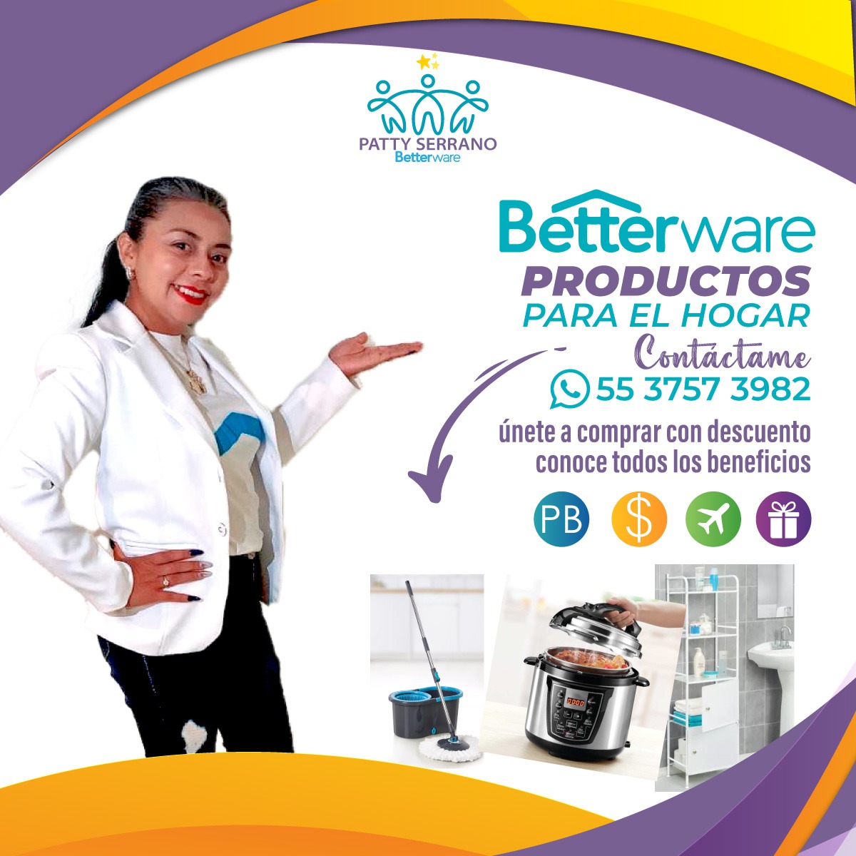 patty serrano betterware vendedora